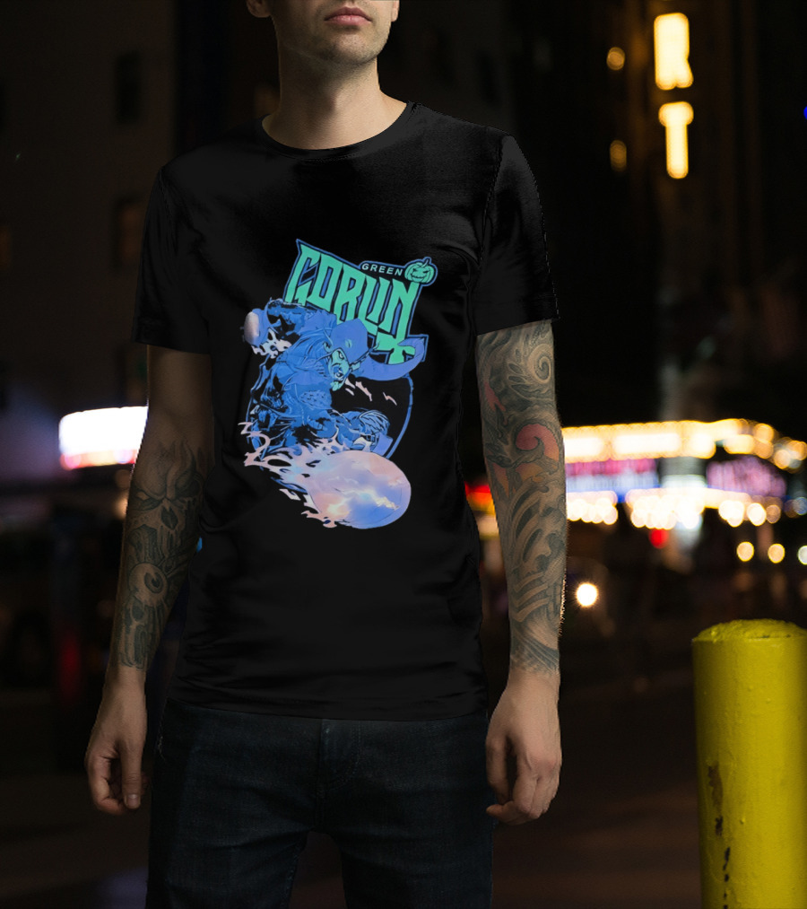 Green Goblin Pumpkin Marvel Comic Book Character Villain T-Shirt