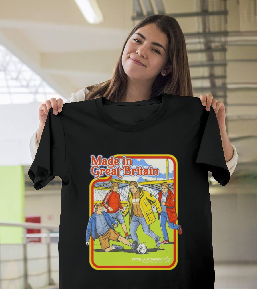 Made In Great Britain Estrella Authentic Football's Coming Home Soccer Game T-Shirt