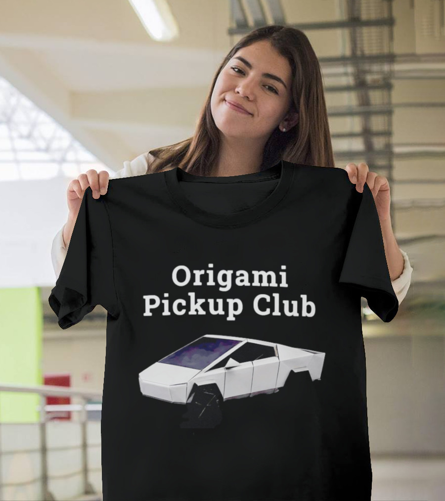 Origami Pickup Club Cybertruck Papercraft Model T-Shirt