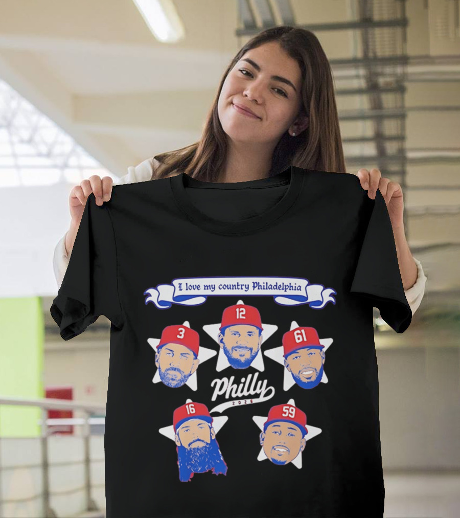 Philadelphia Phillies 2026 Philly I Love My Country T-Shirt