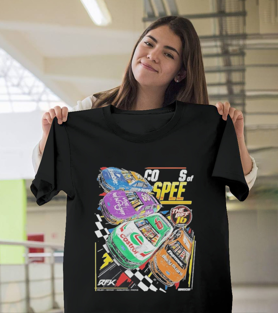 RFK Racing Colors Of Speed Castrol The Biff 16 Daytona 500 Cars T-Shirt