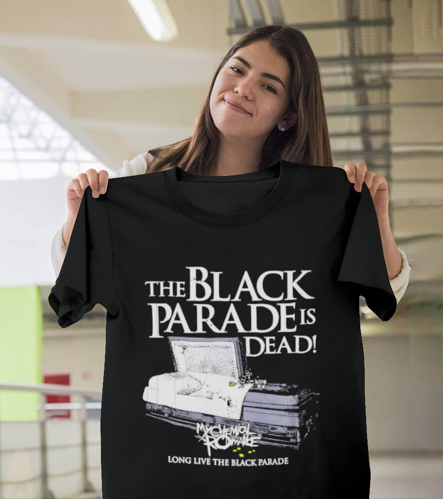 The Black Parade Is Dead My Chemical Romance Long Live The Black Parade Coffin Image T-Shirt