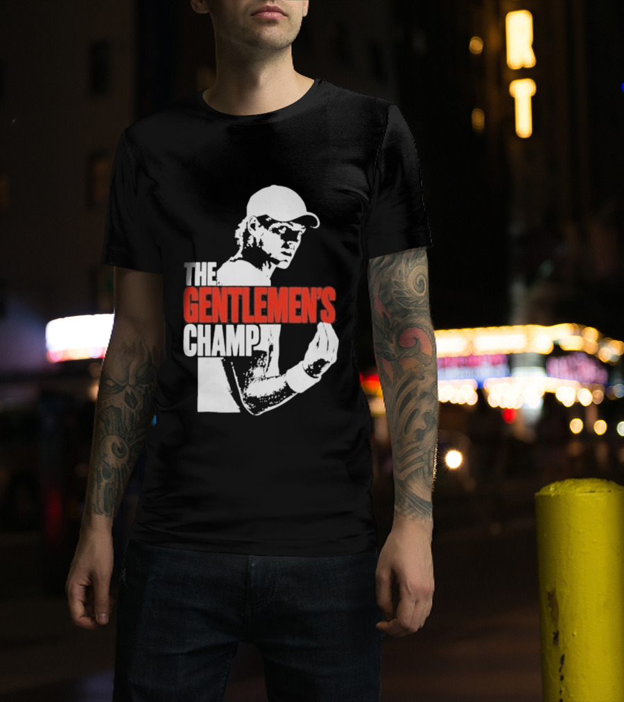 The Gentlemen's Champ Jannik Sinner Italian Gesture T-Shirt