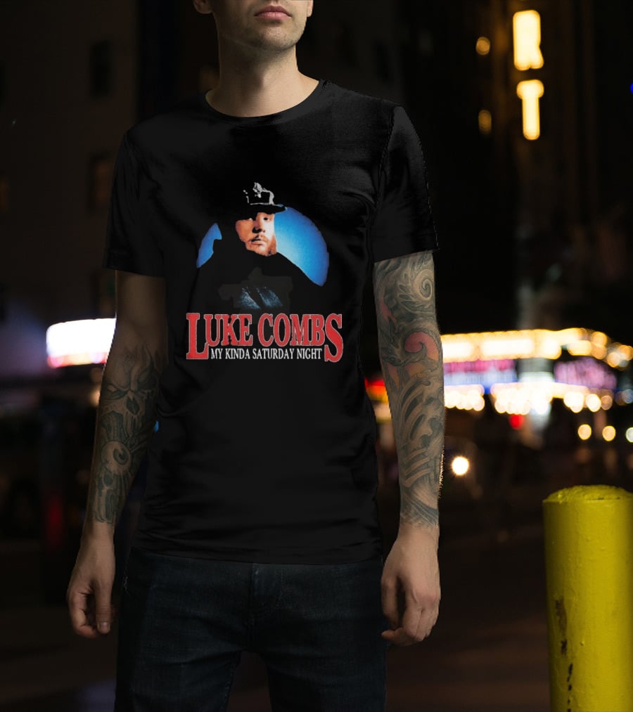 Luke Combs My Kinda Saturday Night Tour UK EU Pop Up London Dublin Edinburgh T-Shirt