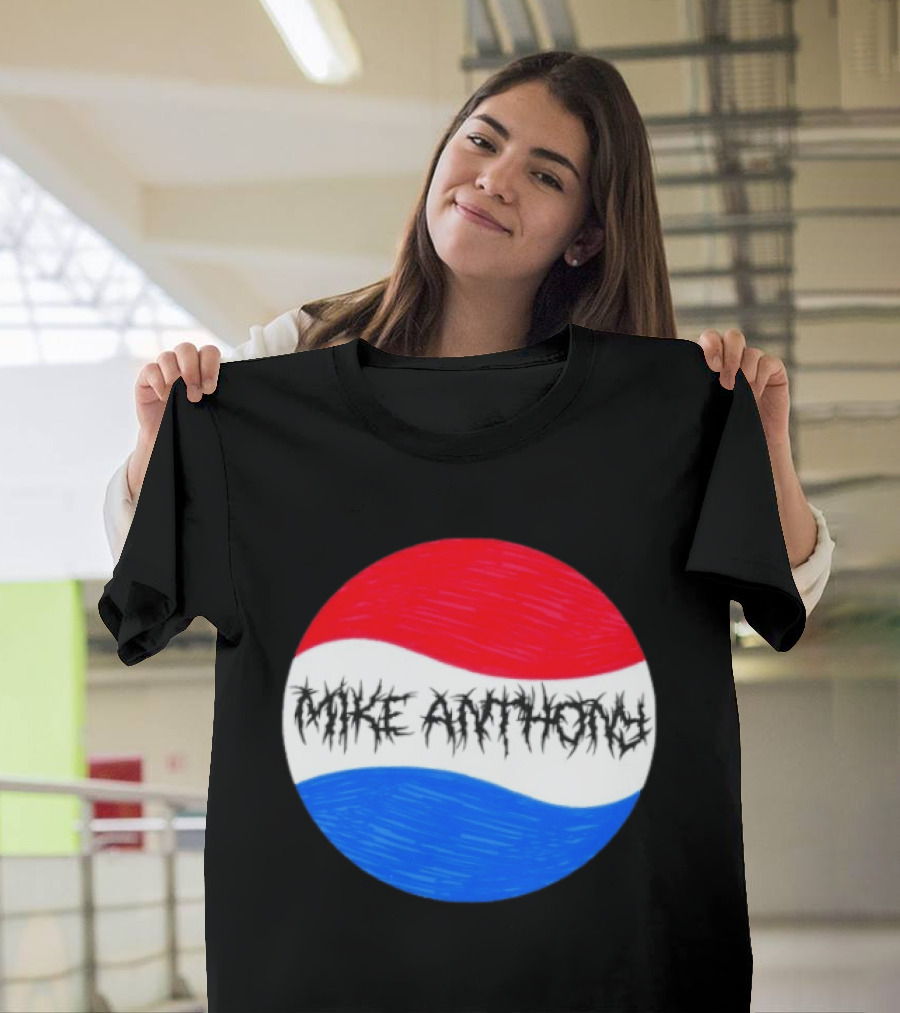 Mike Anthony Pepsi Symbol Bold Text Classic Circle T-Shirt