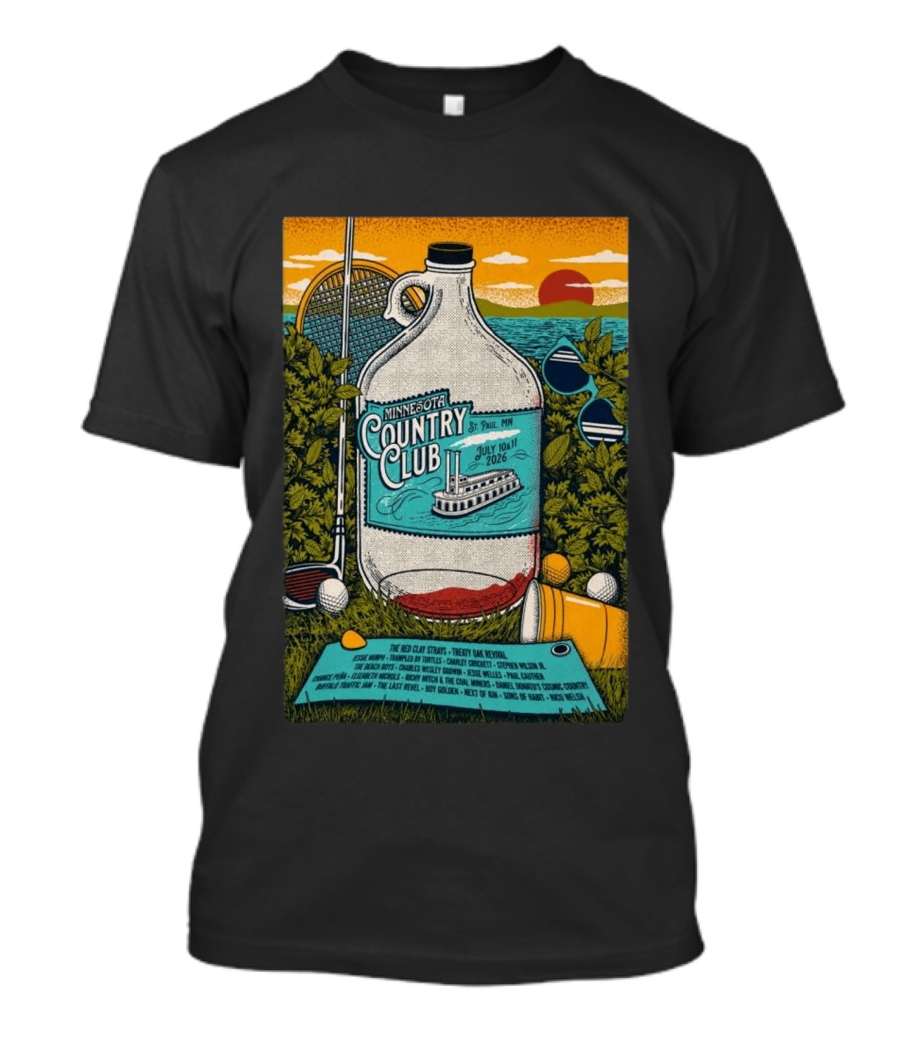 Minnesota Country Club Festival July 10 11 2026 Harriet Island Regional Park St. Paul MN T-Shirt