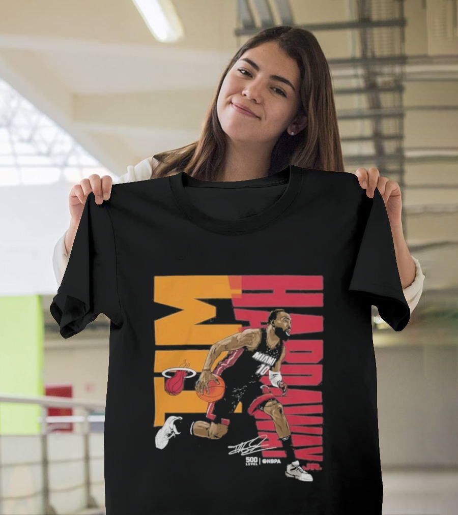 2026 NBA Tim Hardaway Jr Miami Heat Basketball Player Action T-Shirt