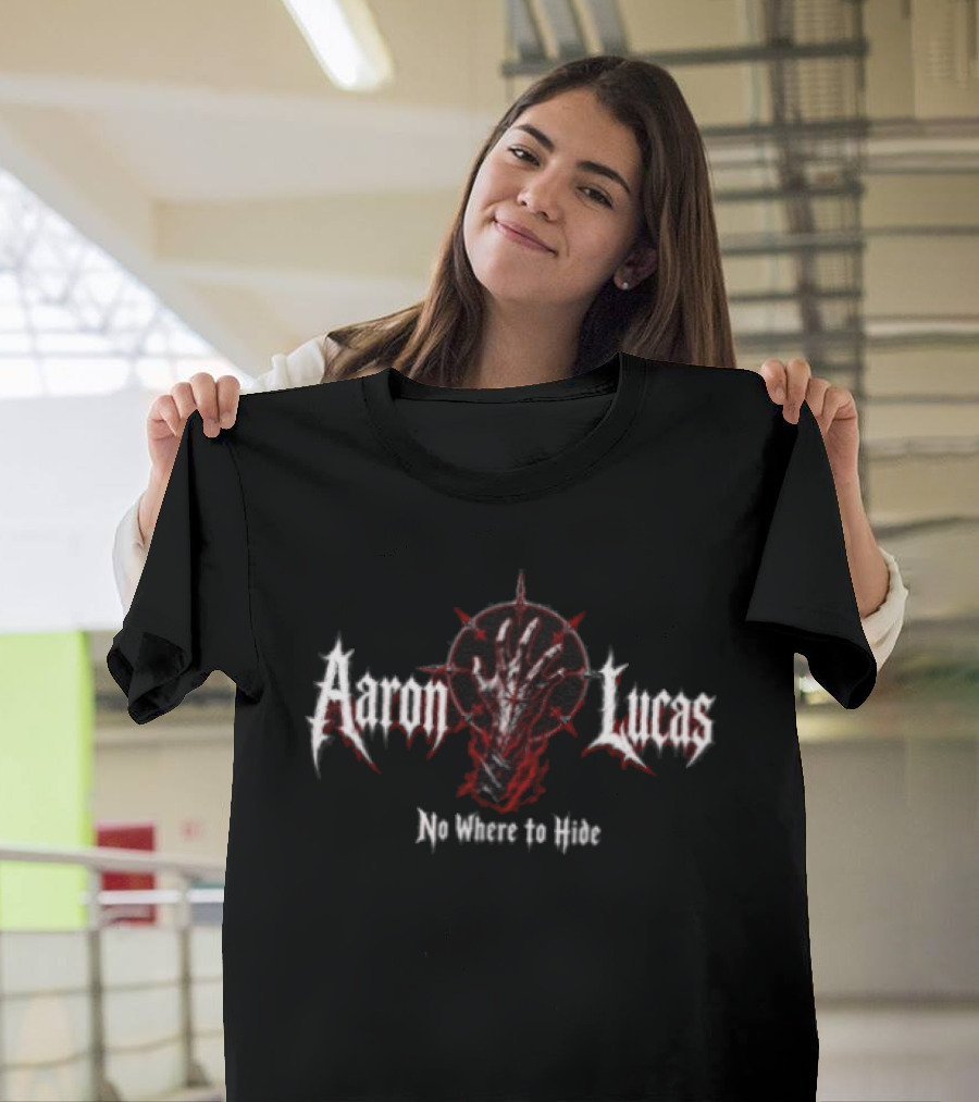 Aaron Lucas No Where To Hide Metal Dark Hand T-Shirt