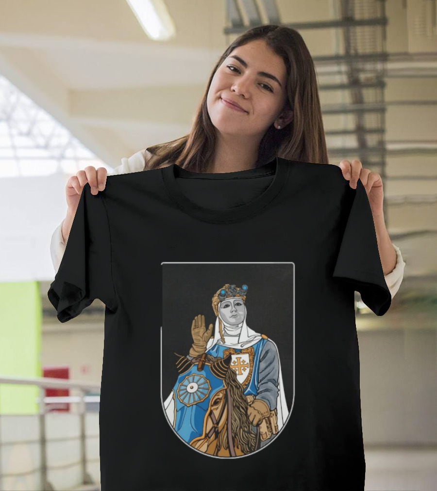 Baldwin IV Of Jerusalem Tactical Knight Crusader Armor And Helmet Medieval T-Shirt
