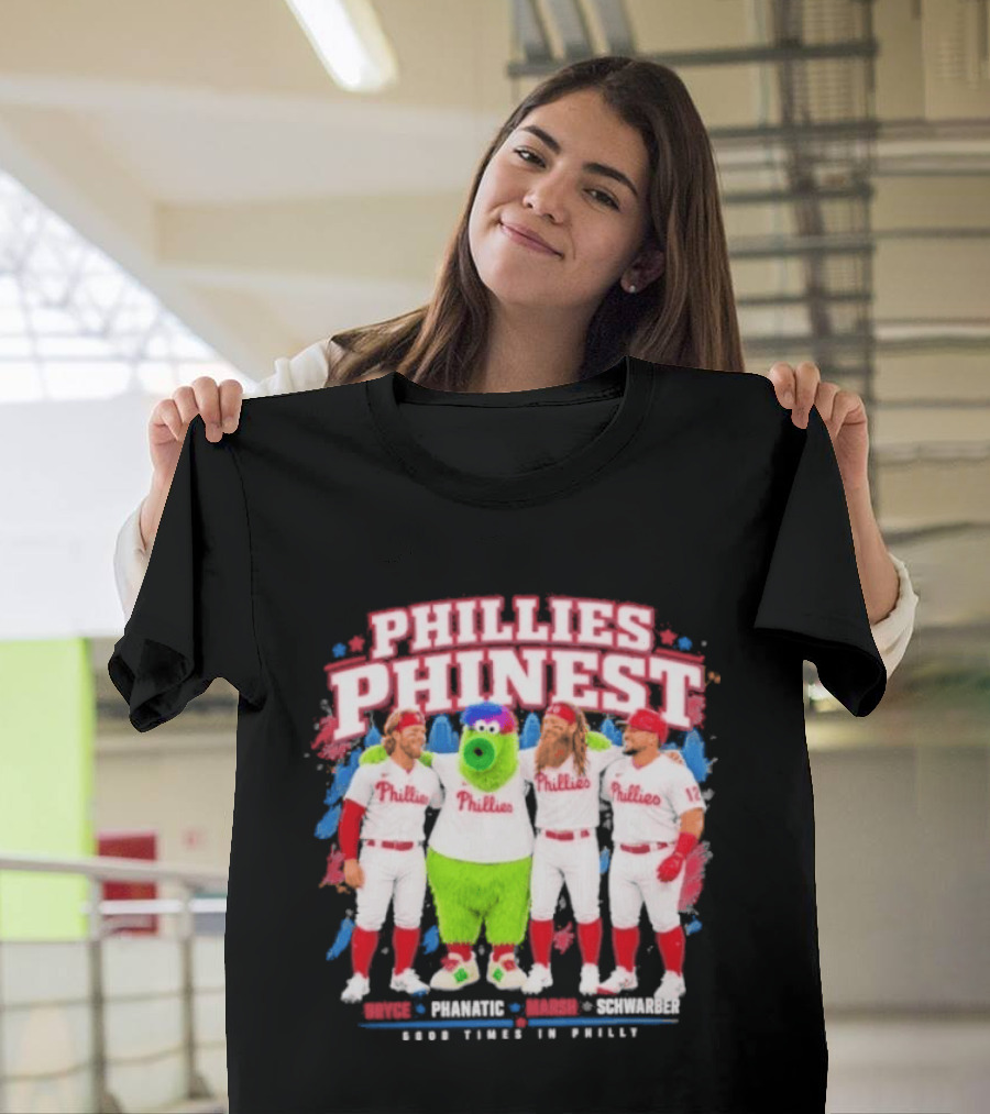 Bryce Harper The Phanatic Brandon Marsh Kyle Schwarber Phillies Phinest T-Shirt