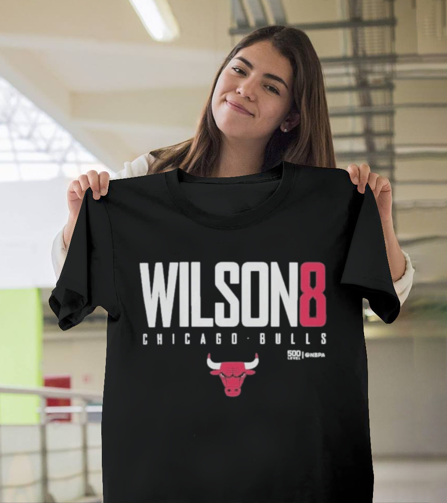 Chicago Bulls Wilson 8 Bulls Icon 500 Levels T-Shirt