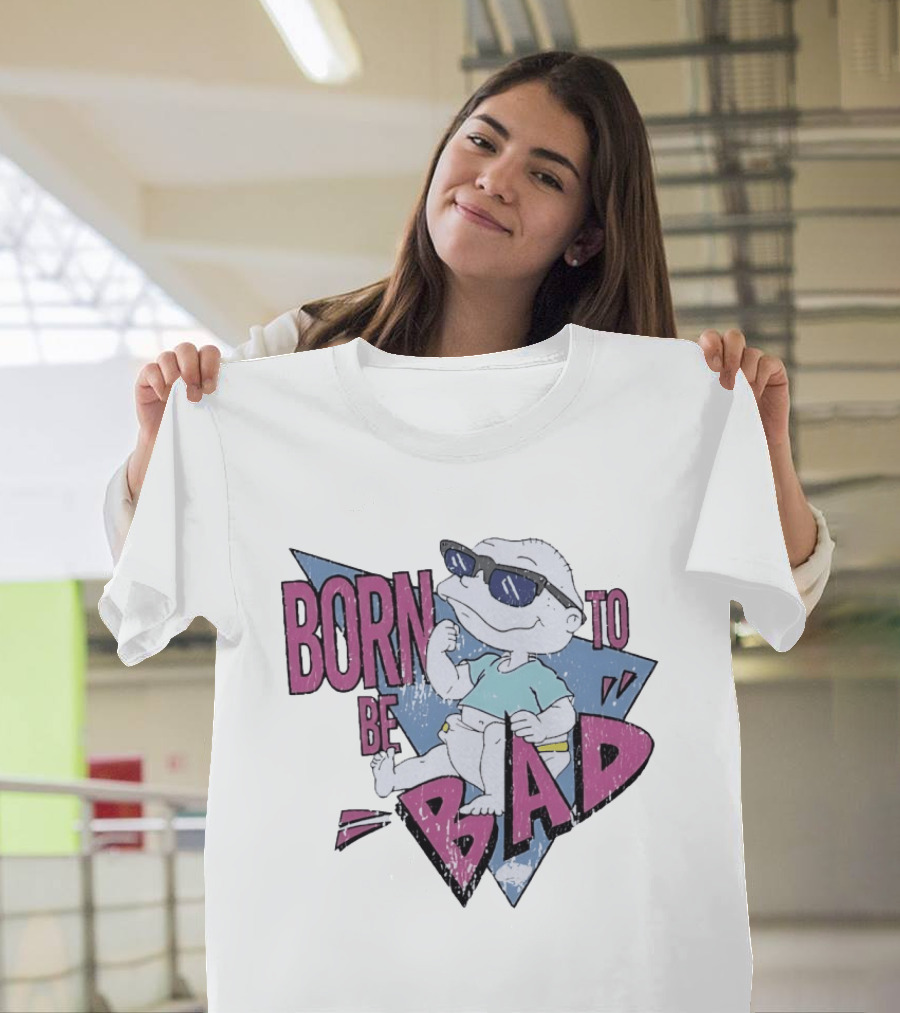 Born To Be Bad 90s Cartoon Baby Sunglasses T-Shirt