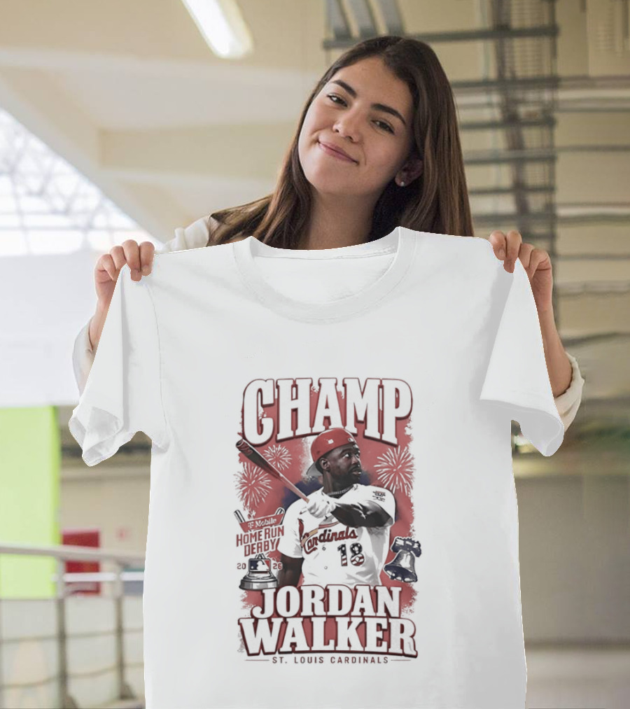 Jordan Walker St Louis Cardinals Mobile Home Run Derby Champ 2026 T-Shirt