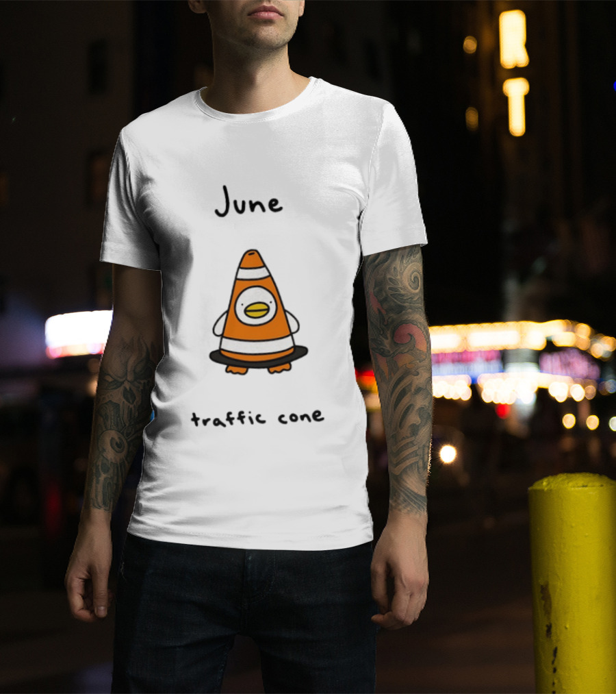June Traffic Cone Duck Animal T-Shirt