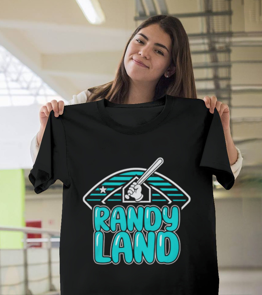 Randy Land Home Plate Batter Baseball T-Shirt