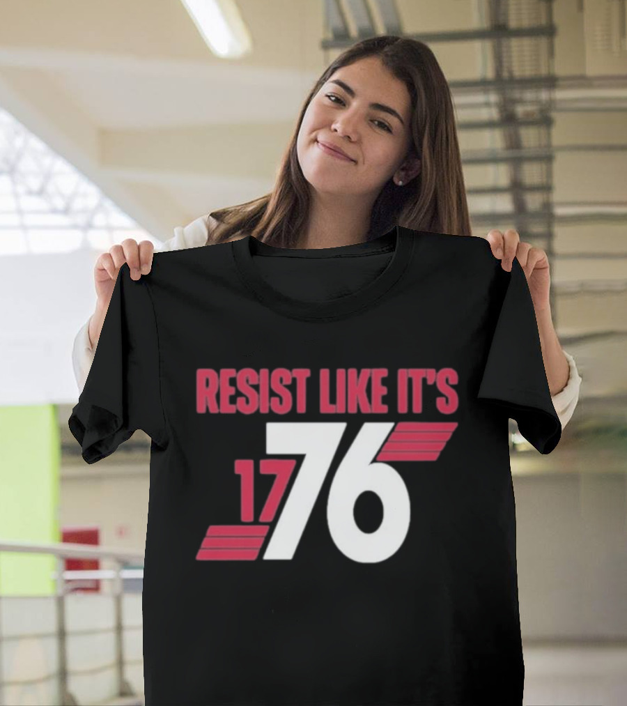 Resist Like It's 1776 Bold Vintage Red And White T-Shirt