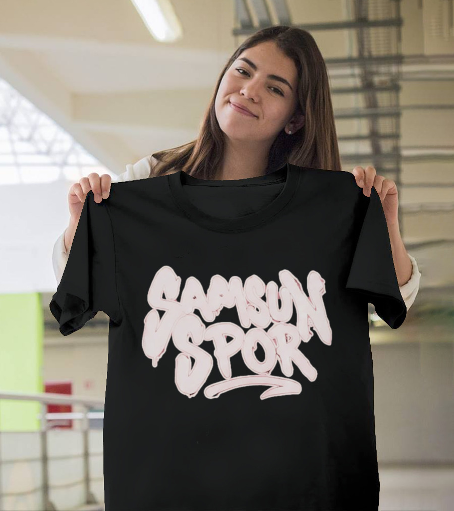 Samsun Spor Yeni Oversize Yıkamalı T-Shirt
