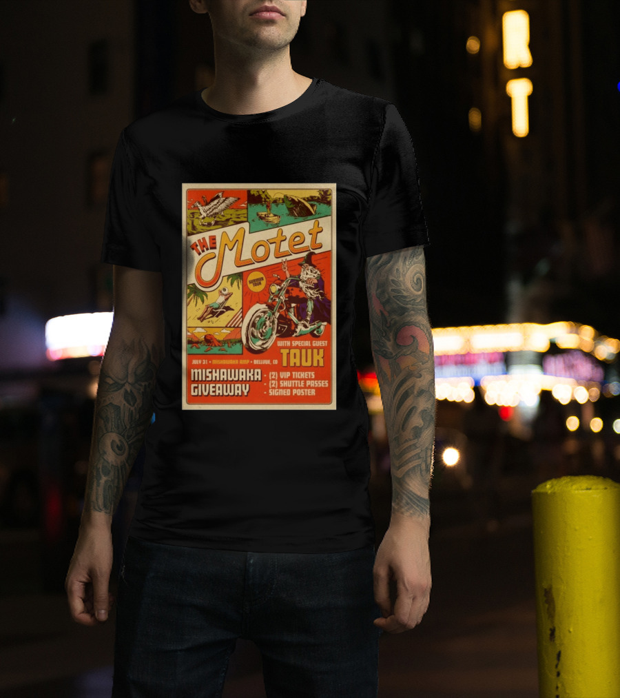 The Motet Summer Tour Mishawaka Amphitheatre July 31 Tauk Bellevue CO Giveaway VIP Tickets Shuttle Passes Signed T-Shirt