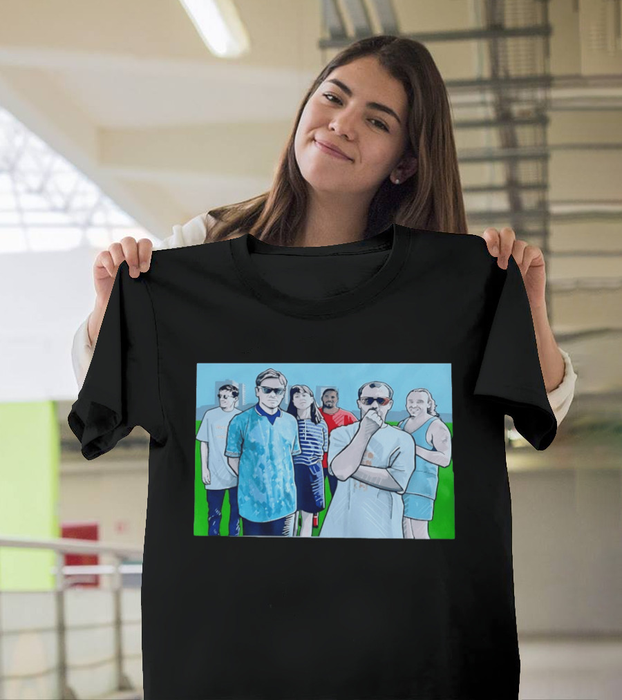 The Office Cast Illustrated Group Scene T-Shirt