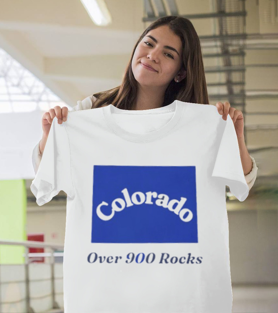 Colorado Over 900 Rocks Geology Nature Humor Celebration Stone Enthusiasts T-Shirt
