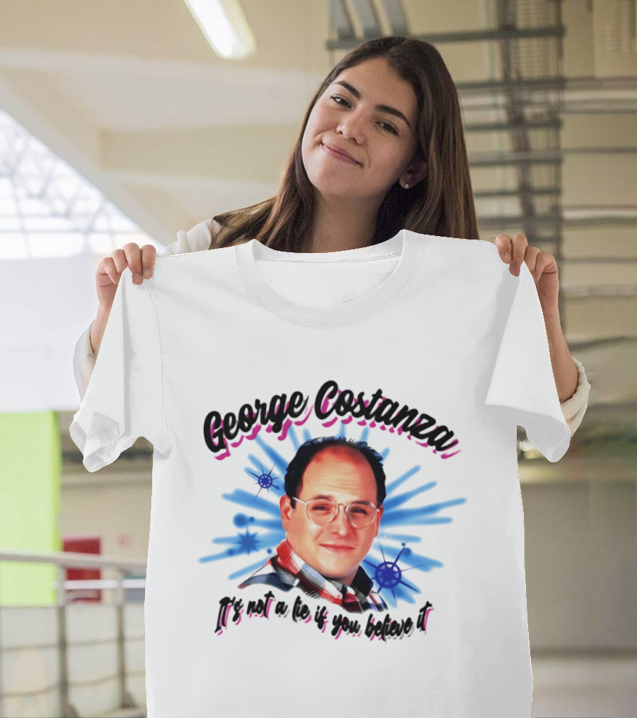 George Costanza It's Not A Lie If You Believe It 90s Airbrush T-Shirt