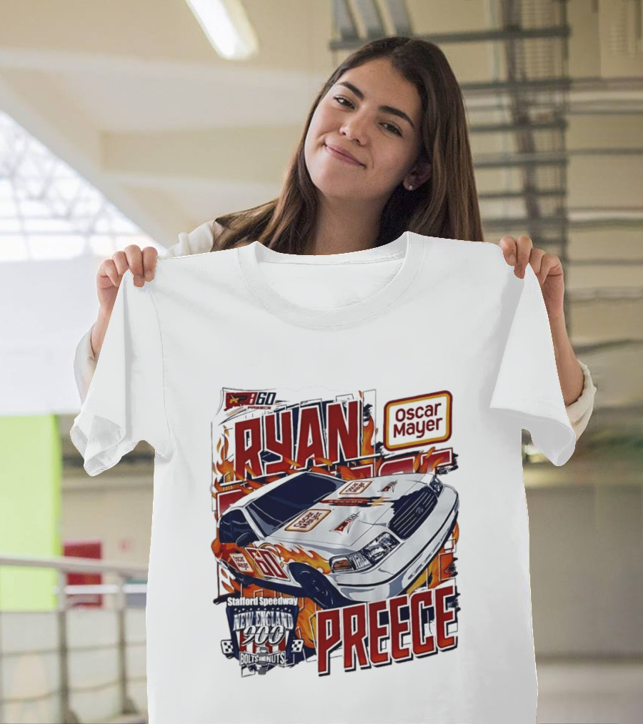 Ryan Preece Oscar Mayer Racing Car Stafford Speedway New England 900 Bolts Nuts 60 T-Shirt