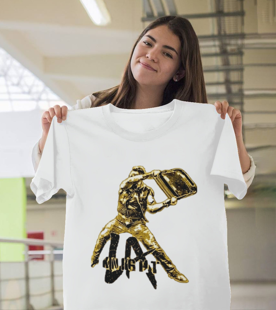 LA Knight Wrestling Iconic Folding Chair Action T-Shirt