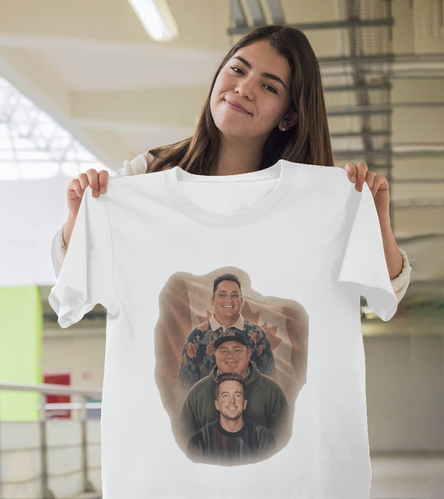 The Nelk Boys Kyle Forgeard SteveWillDoIt Canadian Flag T-Shirt