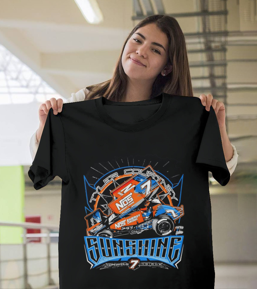 NOS Energy Drink Sprint Car Racing Tyler Courtney Sunshine Indianapolis Indiana T-Shirt