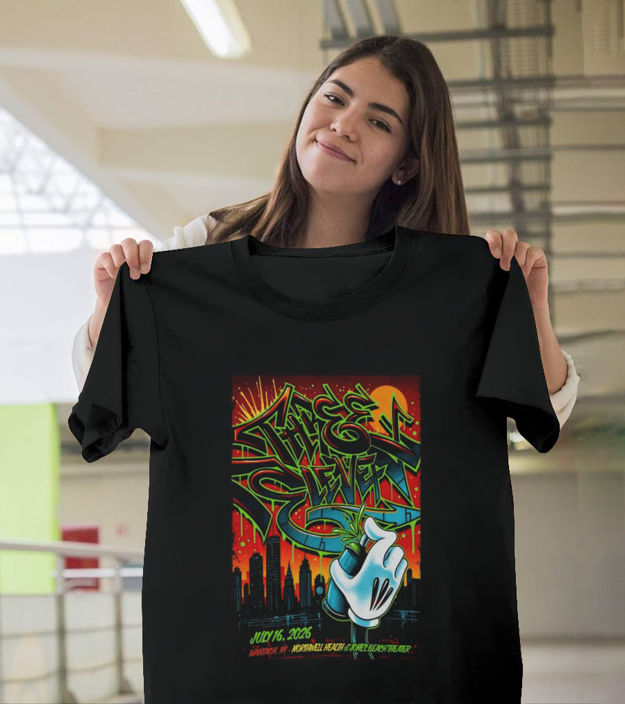311 July 16 2026 Wantagh NY Northwell Health Jones Beach Theater Skyline Graffiti Hand Spray Can T-Shirt