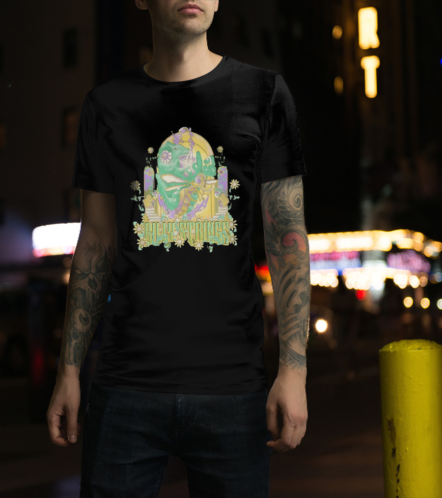 Billy Strings Summer 2026 Tour Cicada Rider Psychedelic Flower Mandala T-Shirt