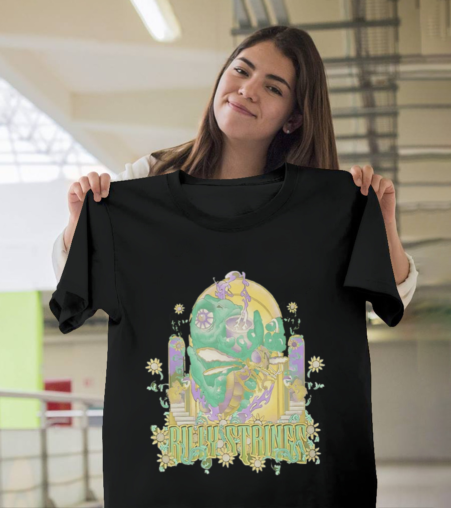 Billy Strings Summer 2026 Tour Cicada Rider Psychedelic Flower Mandala T-Shirt