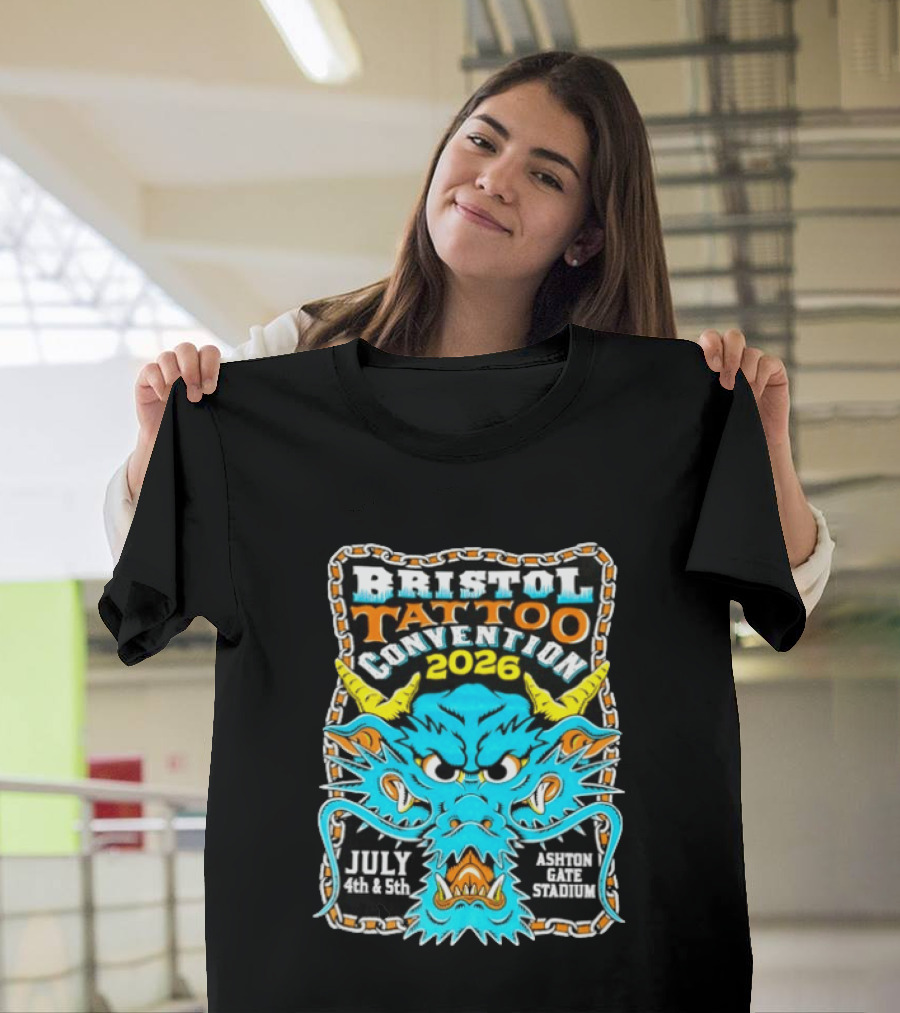 Bristol Tattoo Convention 2026 July 4th And 5th Ashton Gate Stadium Dragon T-Shirt