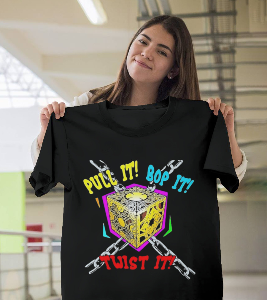 Lament Configuration Puzzle Box Pull It Bop It Twist It Chains Mashup T-Shirt