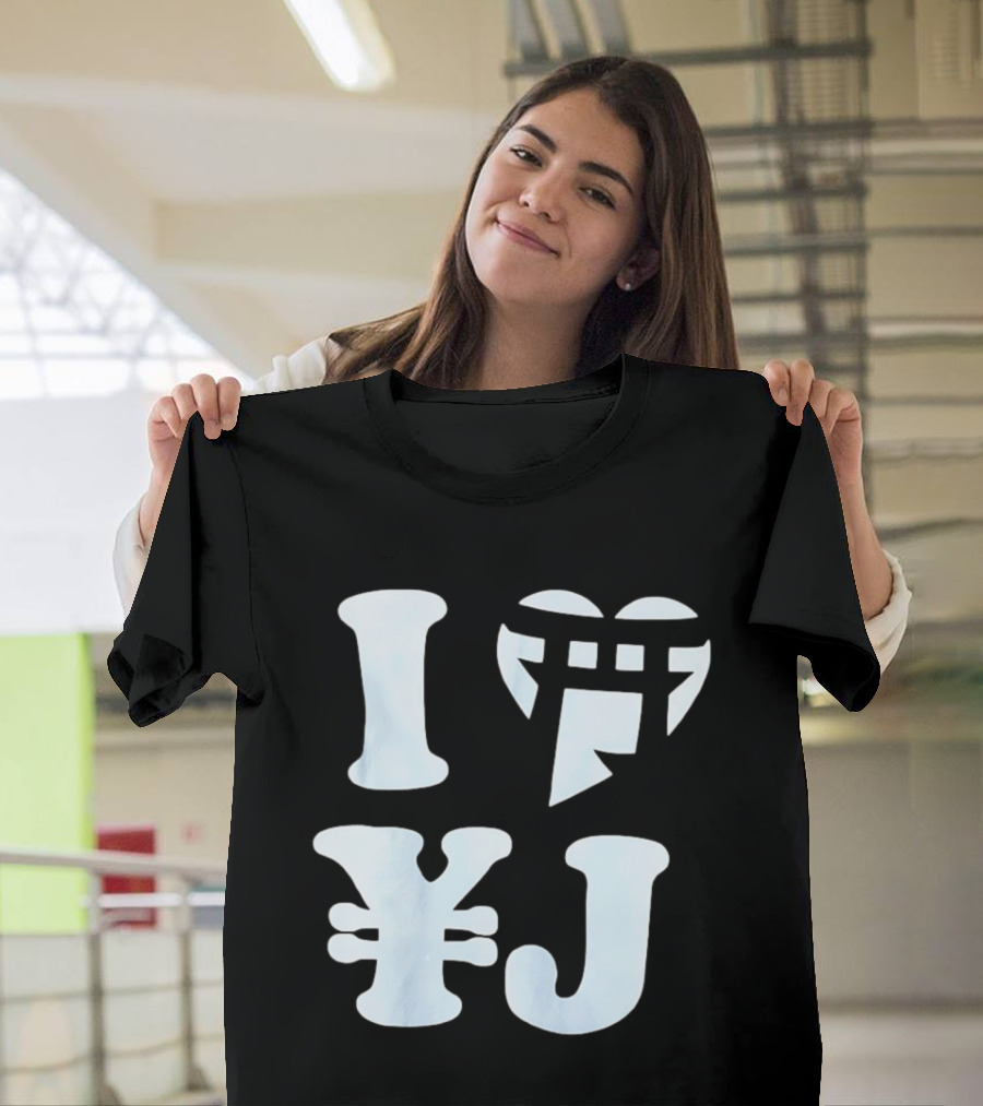 I Love Japan Yen Torii Gate Symbol Travel T-Shirt