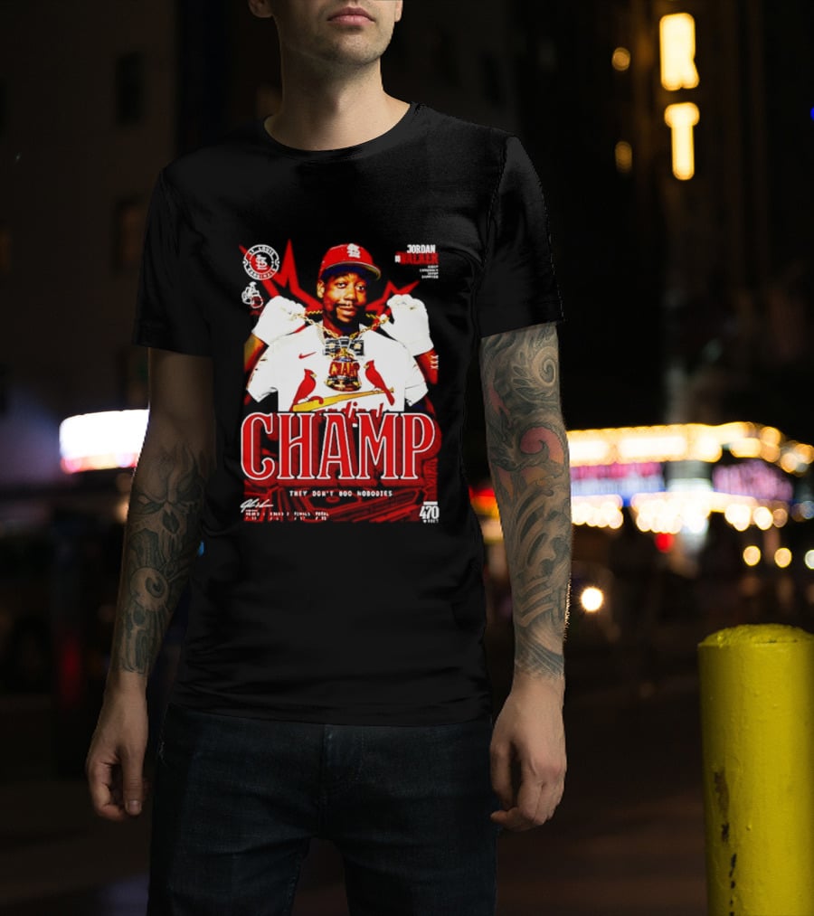Jordan Walker St. Louis Cardinals Home Run Derby Champ They Don't Boo Nobodies T-Shirt