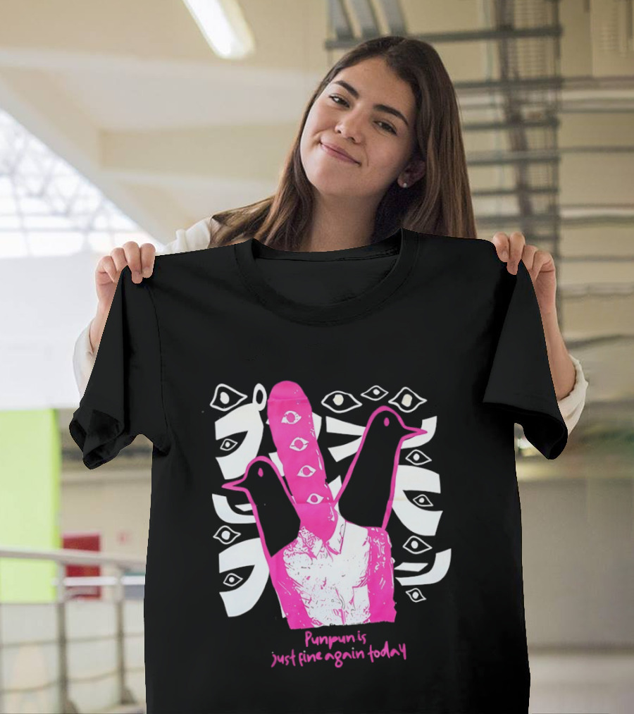 Punpun Is Just Fine Again Today Inio Asano Eye Pattern Pink Pigeons T-Shirt