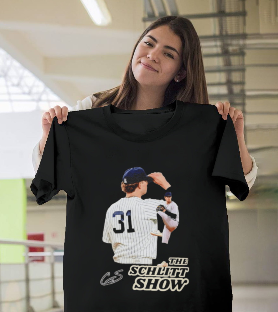 The Schlitt Show No 31 Baseball Player Jersey Pinstripes T-Shirt