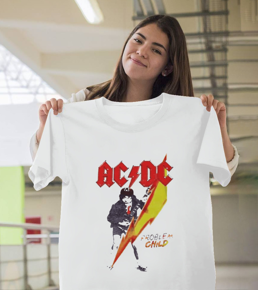 ACDC Pwr Up Problem Child Tour 2026 Lightning Bolt T-Shirt