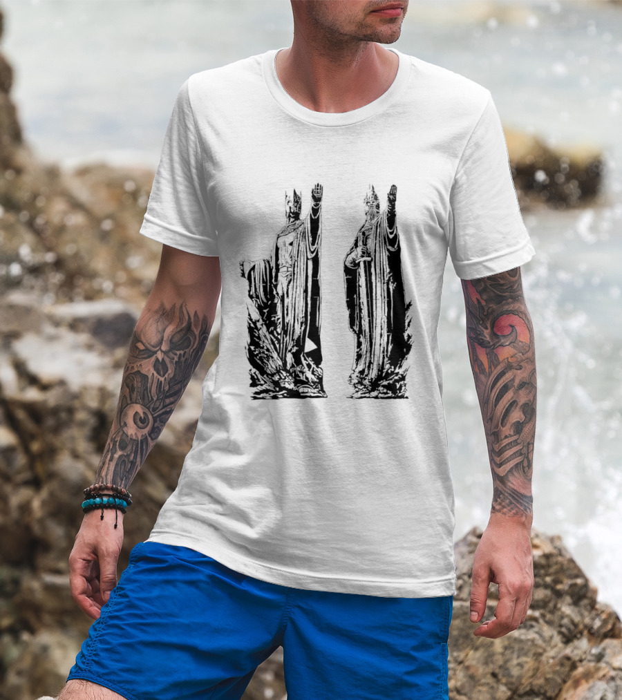 Argonath The Lord Of The Rings JRR Tolkien Iconic Monument Guardians T-Shirt