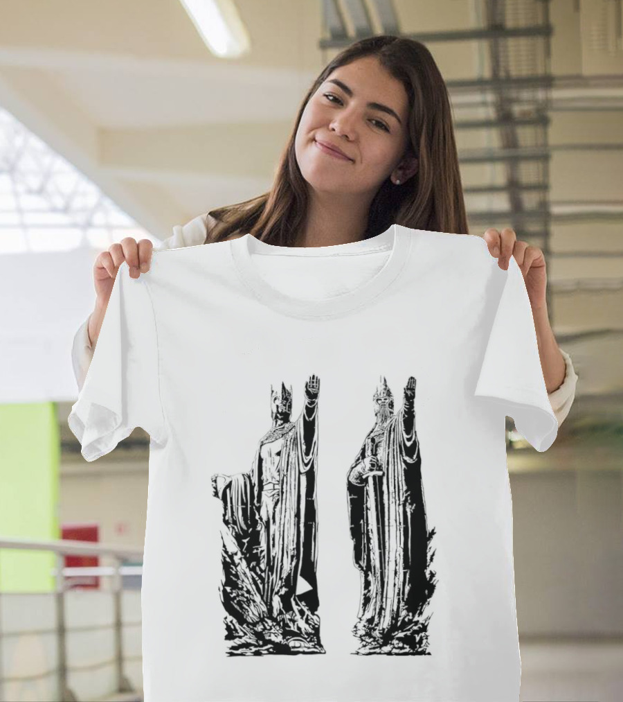 Argonath The Lord Of The Rings JRR Tolkien Iconic Monument Guardians T-Shirt