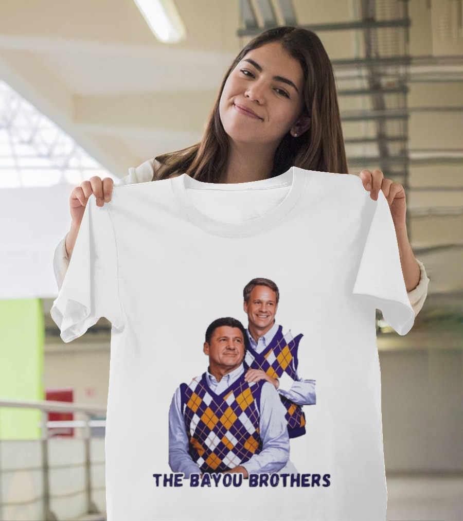 Ed Orgeron Lane Kiffin LSU Tigers The Bayou Brothers Sweater Vest T-Shirt