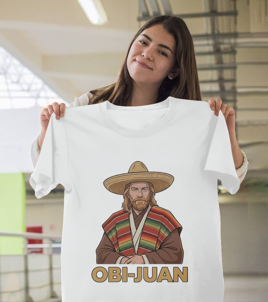 Obi Juan Sombrero Hat Poncho Mexican Star Wars T-Shirt