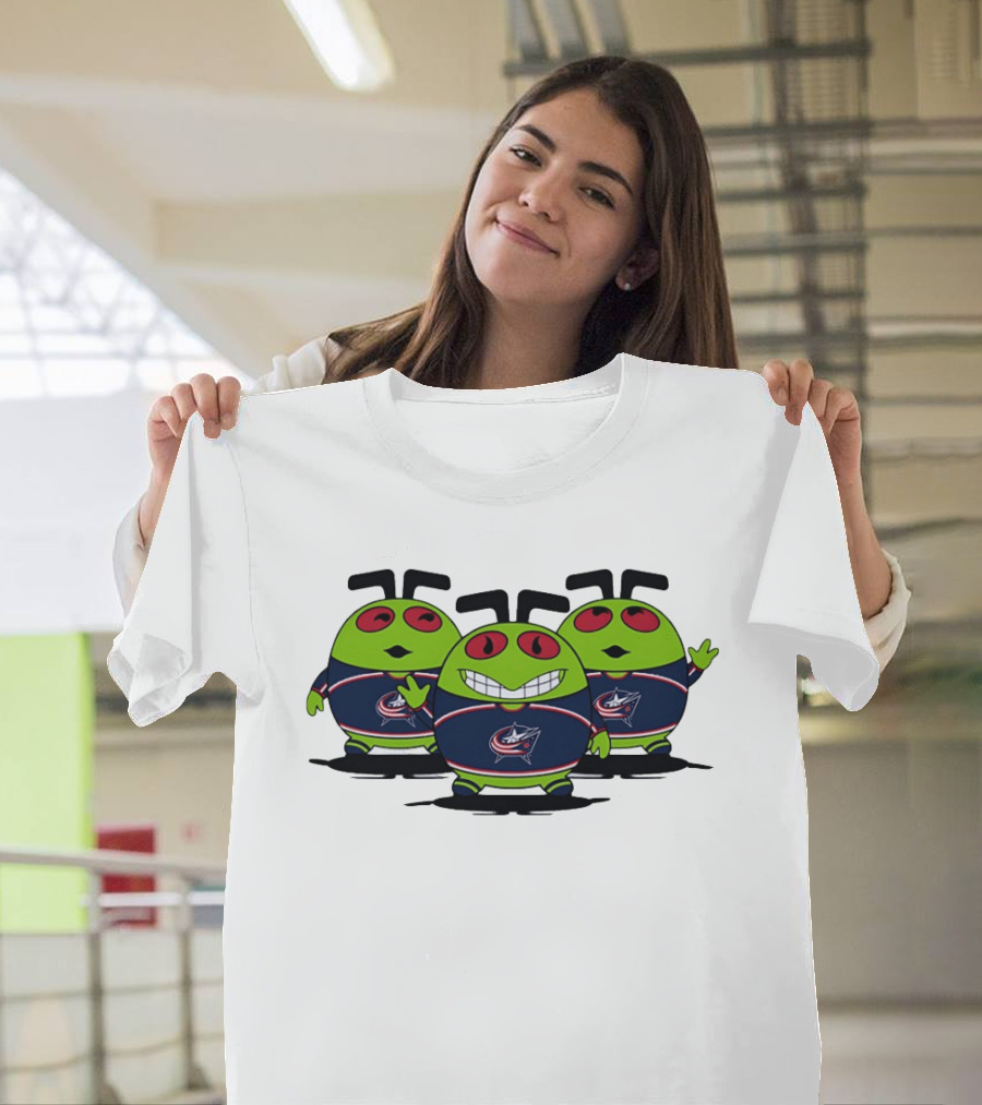 Columbus Blue Jackets Alien Trio NHL Hockey T-Shirt
