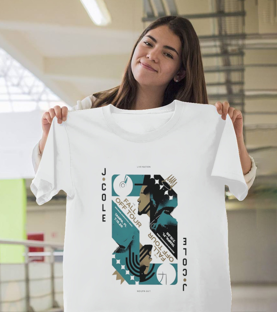 J Cole Live Nation The Fall Off Tour Tampa 2026 T-Shirt