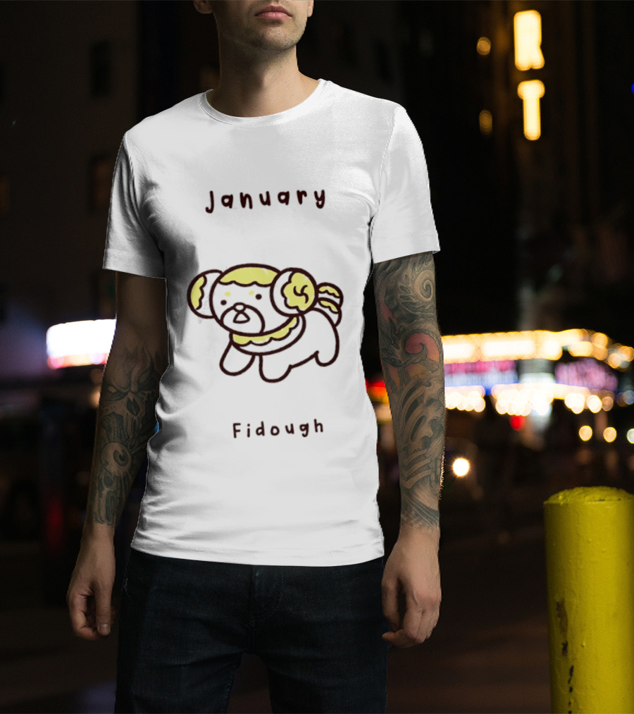 January Fidough Pokémon Calendar Cute T-Shirt