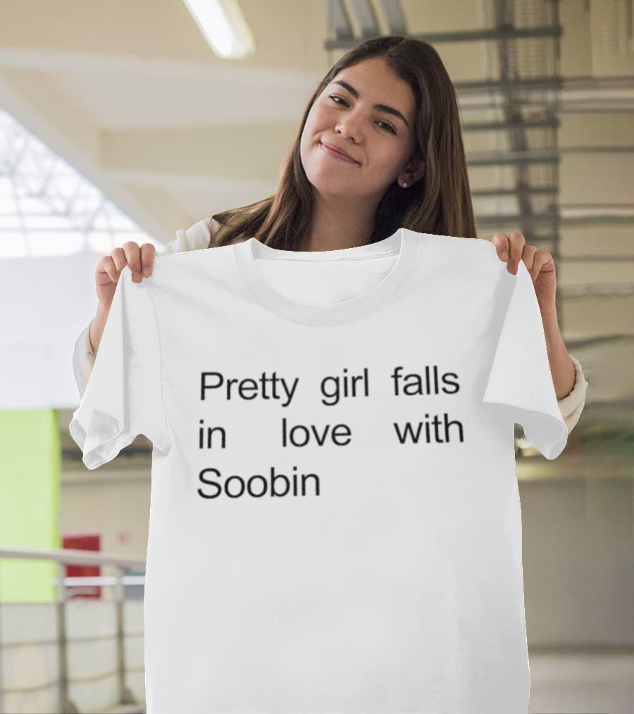 Pretty Girl Falls In Love With Soobin Popular K Pop Inspired Rom Com Trend T-Shirt