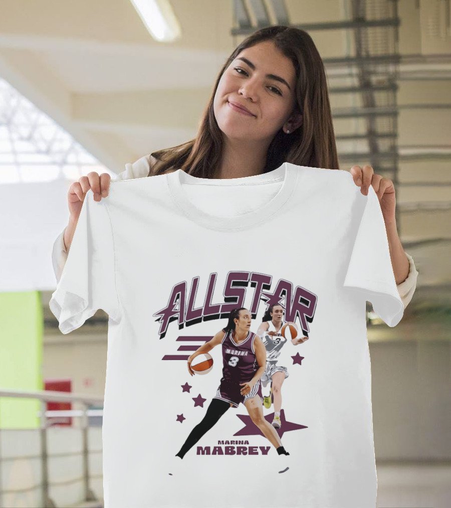Marina Mabrey All Star Basketball WNBA Number 3 T-Shirt