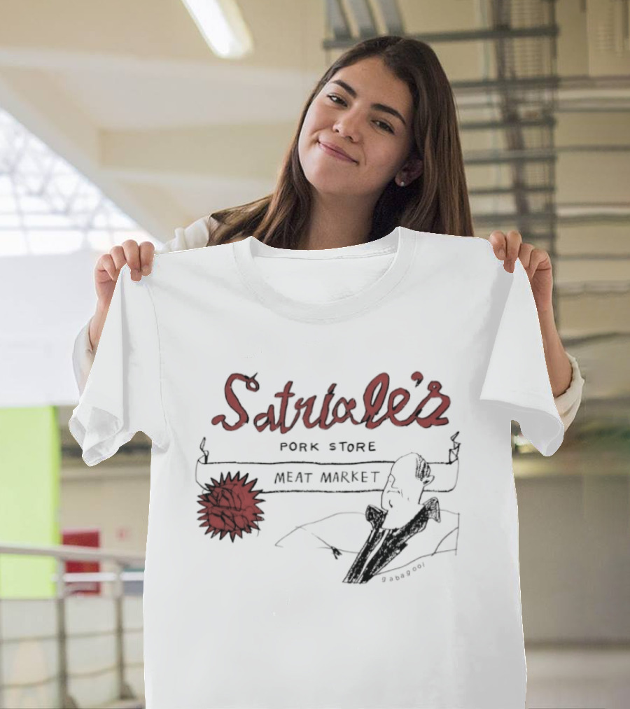Satriale's Pork Store Meat Market Gabagool Drawing T-Shirt