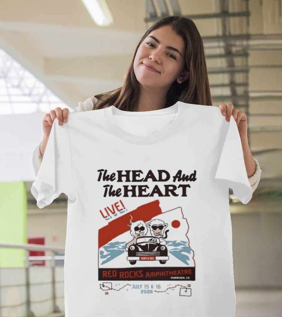 The Head And The Heart Live Red Rocks Amphitheatre July 15 16 2026 T-Shirt
